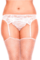 Music Legs ＜Lady Cat＞ Lace Garterbelt and G-string